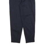 TRIBAL Womens Cotton Blend Navy Regular Fit Straight Trousers W28 L28 Zip