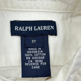 Age 3 Ralph Lauren Shirt - 3XS White Cotton