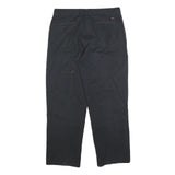 DICKIES Mens Cotton Blend Black Regular Fit Straight Leg Trousers W32 L28
