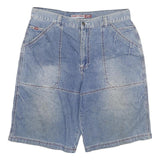 ANDY PAUL Mens Denim Blue Casual Shorts 3XL W38 Cotton Blend Relaxed Fit