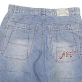 ANDY PAUL Mens Denim Blue Casual Shorts 3XL W38 Cotton Blend Relaxed Fit