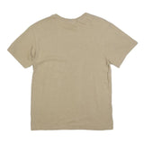Mens Beige The Last Frontier Alaska Graphic T-Shirt M Short Sleeve Crew Neck