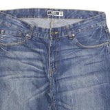 INSO Mens Denim Blue Casual Shorts L W36 Cotton Blend Stylish
