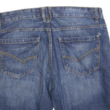 INSO Mens Denim Blue Casual Shorts L W36 Cotton Blend Stylish