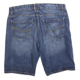 INSO Mens Denim Blue Casual Shorts L W36 Cotton Blend Stylish