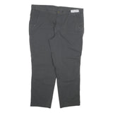 CARHARTT Mens Cotton Blend Relaxed Grey Trousers W40 L30 Workwear Durable Zip