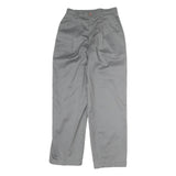 LEVI'S Womens Cotton Blend Grey Regular Straight Trousers W24 L25 Casual Smart