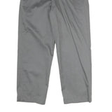 LEVI'S Womens Cotton Blend Grey Regular Straight Trousers W24 L25 Casual Smart