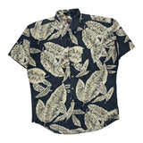 Chaps Ralph Lauren Hawaiian Shirt - Large Black Cotton