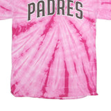 GENUINE MERCHANDISE Womens Pink Tie Dye Padres T-Shirt L Short Sleeve Crew Neck