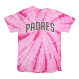 GENUINE MERCHANDISE Womens Pink Tie Dye Padres T-Shirt L Short Sleeve Crew Neck