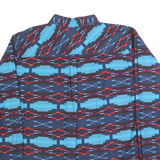 PANHANDLE Mens Blue & Red Patterned Shirt L Cotton Blend Casual Long Sleeve