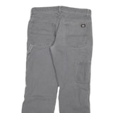 DICKIES Mens Grey Regular Fit Straight Cotton Blend Jeans W30 L30 Workwear