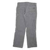 DICKIES Mens Grey Regular Fit Straight Cotton Blend Jeans W30 L30 Workwear