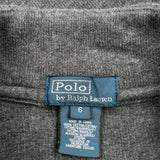 Age 6 Polo By Ralph Lauren 1/4 Zip - XS Grey Cotton