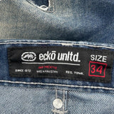 Ecko Unltd Denim Shorts - 34W 11L Blue Denim