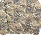 KT GOLF Womens Beige Animal Print Lightweight Jacket M Polyester Zip