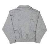 Mens Grey Button Jacket M Polyester Blend Classic Plain Button Closure Stylish