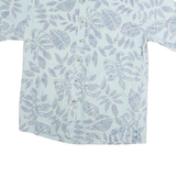 COOKE STREET Mens Blue & White Patterned Cotton Shirt M Casual Summer Button-Up