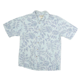 COOKE STREET Mens Blue & White Patterned Cotton Shirt M Casual Summer Button-Up