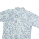 COOKE STREET Mens Blue & White Patterned Cotton Shirt M Casual Summer Button-Up