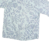 COOKE STREET Mens Blue & White Patterned Cotton Shirt M Casual Summer Button-Up