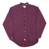 LEVI'S Mens Maroon Cotton Blend Shirt M Button-Up Pockets Casual Relaxed Fit