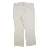 DICKIES Mens Jeans Beige Regular Straight Denim W36 L30 Workwear Casual Zip