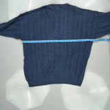 Chaps Ralph Lauren Sweater - Large Blue Cotton