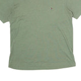 TOMMY HILFIGER Mens Green S Short Sleeve Crew Neck Cotton T-Shirt Classic Fit