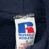 Soft Fade Russell Athletic Hoodie - XL Navy Cotton