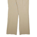 TIDE Mens Regular Beige Polyester Blend Zip Closure Trousers W35 L34 Chino Style