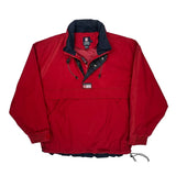 Chaps Ralph Lauren Windbreaker - Medium Red Cotton