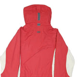 HELLY HANSEN Womens Red & Cream Hooded Zip Jacket M Polyester Blend Outdoor