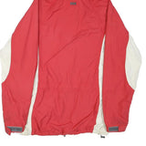 HELLY HANSEN Womens Red & Cream Hooded Zip Jacket M Polyester Blend Outdoor