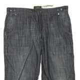 SOLIVER JEANS Mens Shorts Blue Denim Casual L W36 Cotton Blend