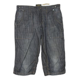 SOLIVER JEANS Mens Shorts Blue Denim Casual L W36 Cotton Blend
