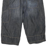 SOLIVER JEANS Mens Shorts Blue Denim Casual L W36 Cotton Blend