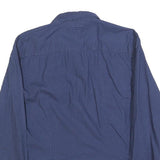 TOMMY HILFIGER Mens Blue Pattern Shirt S Cotton Blend Casual Button Shirt
