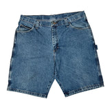 Wrangler Cargo Denim Shorts - 36W 10L Blue Denim
