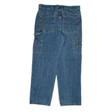 Faded Glory Cargo Carpenter Jeans - 34W 30L Blue Cotton