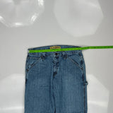 Lee Double Knee Carpenter Jeans - 34W 31L Blue Denim