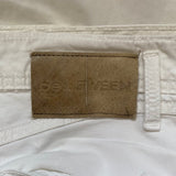 Between Trousers - 30W UK 6 White Cotton Blend