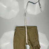 Unbranded Double Knee Cargo Trousers - 33W 32L Khaki Cotton