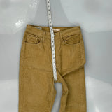 Levis Boot Cut Cord Trousers - 27″ Waist Beige Cotton