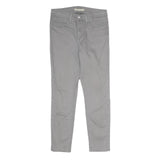 LEVI'S Womens Slim Grey Cotton Blend Zip Trousers W28 L26 Casual