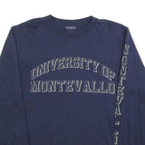 JANSPORT Mens Navy University Of Montevallo Long Sleeve Crew Neck T-Shirt S
