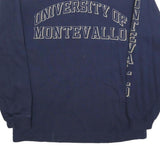 JANSPORT Mens Navy University Of Montevallo Long Sleeve Crew Neck T-Shirt S