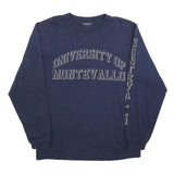 JANSPORT Mens Navy University Of Montevallo Long Sleeve Crew Neck T-Shirt S