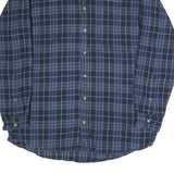 RED HEAD Mens Blue Check Shirt L Button-Down Collar Long Sleeve Casual